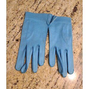 New! Vintage Size XS Blue Formal 7.5" Gloves Contrast Stitching